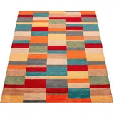 Paco Home Wollteppich »Gabbeh 305«, rechteckig, 14 mm Höhe, Kurzflor, handgewebt, reine Wolle, Gabbeh-Stil, Patchwork Design bunt