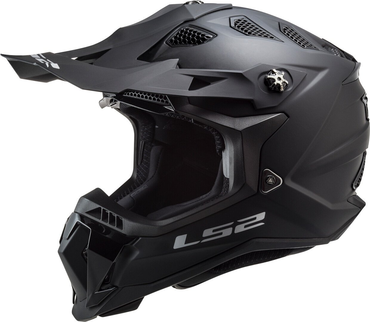 LS2 MX700 Subverter Evo II Solid Motorcross Helm, zwart, L Voorman