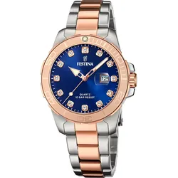 Festina Quarz Damen Boyfriend F20505/3 - blau,silber - 34.5mm