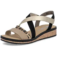 Rieker V3663 Damen Beige/Gold 42