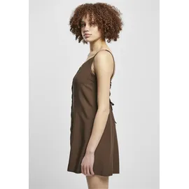 URBAN CLASSICS Vicose Kurzes ärmelloses Kleid Brown 5XL