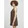 URBAN CLASSICS Vicose Kurzes ärmelloses Kleid Brown 5XL