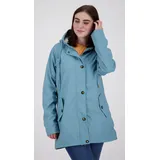 Regenjacke ANKERGLUT "Friesennerz ANKERGLUT HVN", Damen, Gr. 36/38 (M), blau (hellblau), Web, Obermaterial: 100% Polyurethan. Futter: 100% Polyester, figurumspielend hüftbedeckend, gerader Abschluss mit Druckknopf, Jacken Regenjacke, auch in Großen Größen erhältlich