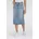 Hr Back Slit Skirt Riveting Clean Hem 28W