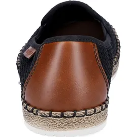 Rieker Espadrilles Herren Schwarz/Braun 45