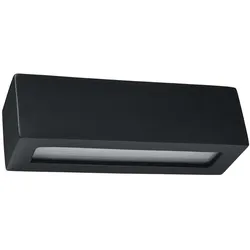 Wandleuchte Wandlampe Modern Schwarz Keramik Glas Esszimmer Wohnzimmer Küche