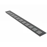 MS Beschläge Lüftungsgitter 60 x 300 mm Aluminium Anthrazit RAL 7016