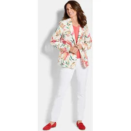 GOLDNER Kurzgröße: Jacquardblazer mit Waffelstruktur in bunt / gemustert), | Gr.: 22