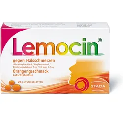 Lemocin gegen Halsschmerzen Orange 24 St Lutschtabletten