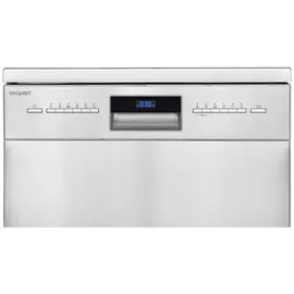 Exquisit GSP9614-030B Geschirrspüler (freistehend, 600 mm breit, Inox)