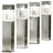 EZSolar Wegeleuchte Edelstahl, Glas 39,7 cm 4er Set Silber