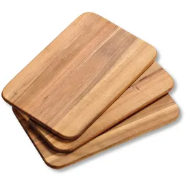 KESPER Frühstücksbrettchen Holz 3 23 x 15 x 1 cm Braun