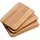 KESPER Frühstücksbrettchen Holz 3 23 x 15 x 1 cm Braun