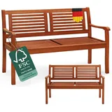 CASARIA Gartenbank 120 x 60 x 90 cm Braun