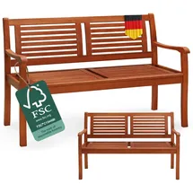 CASARIA Gartenbank 120 x 60 x 90 cm Braun
