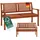 CASARIA Gartenbank 120 x 60 x 90 cm Braun