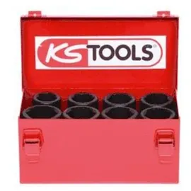 KS Tools 3/4" Sechskant-Kraft-Stecknuss-Satz 8-tlg. lang