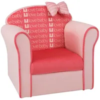 COSTWAY Kindersofa, bis 50kg rosa