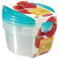 CURVER FRESH & GO Frischhaltedose, 3-tlg, 3 x 0,5 Liter K207759KB44KK , 1 Set