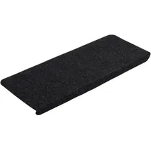 vidaXL Stufenmatten Selbstklebend 15 Stk. 65x24,5x3,5 cm Schwarz