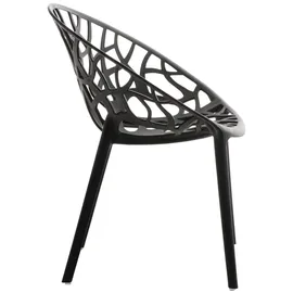 CLP Hope Stapelstuhl 59 x 60 x 80 cm schwarz
