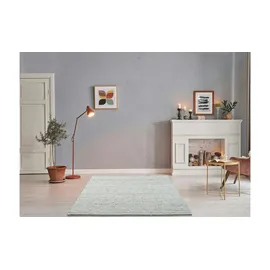 THEKO Handwebteppich Alpen UNI natural grey 140 H: 1,2