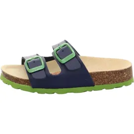 superfit Fussbettpantoffel Blau/Grün 29