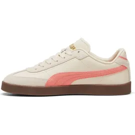 Puma Club II Era Sneaker, Alpine Snow-Fluro Peach PES-Gum, 40.5 EU