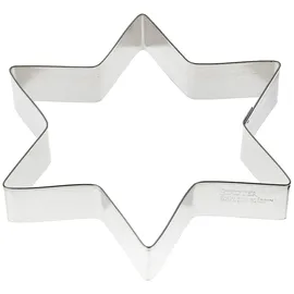 Städter 050082 Ausstechform -Stern, Weißblech, Durchmesser 18 cm, Silber, 18 x 18 x 3 cm