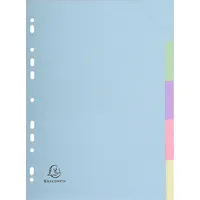 Exacompta Ordnerregister Forever® DIN A4 blanko Recyclingkarton mehrfarbig 5