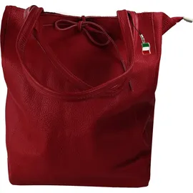FLORENCE Shopper Leder Rot