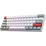 Newmen GM610Pro 60 Prozent Tastatur Mechanische Kabellose TKL Gaming Bluetooth/Type-C Aufladbar NKRO mit extra Tastenkappen-Set,RGB-Hintergrundbeleuchtung QWERTY,für Windows/Mac,Gateron Rot