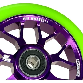 Fantic26 Spy7 Stunt-Scooter Rolle 110mm Abec11 Lila/ PolyurethanGrün