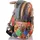 KMISSO City Backpack Patchwork Rucksack Rot