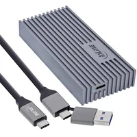 InLine USB4-Gehäuse, USB-C zu M.2 SSD Gehäuse M.2 2260,