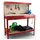BITUXX Werktisch Metall 115 x 55 x 140 cm Rot