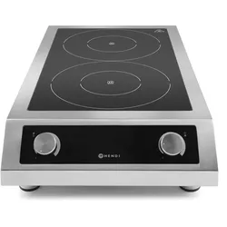 Hendi Induktionskocher 2x3500W 400V Profi Line mit manueller Bedienung