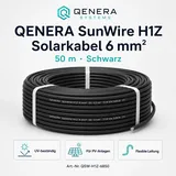 QENERA SunWire H1Z Solarkabel 6 mm2 - 50 m Schwarz - 0% MwSt. (gem. § 12 Abs. 3 UStG)