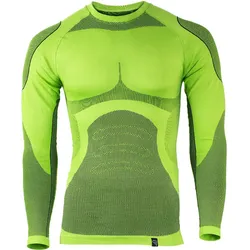 Funktionsunterhemd Herren | Thermounterhemd 'Python' | Seamless | Lime XL