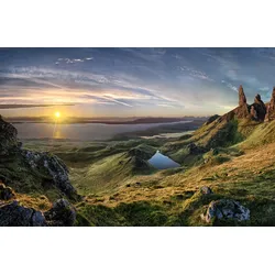 Fototapete PAPERMOON "Photo-Art CHRISTIAN SCHWEIGER, DER ALTE MANN VON STORR", bunt, B:4,00m L:2,60m, Vlies, Tapeten