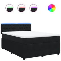 vidaXL Boxspringbett 160 x 200 cm Schwarz