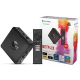 Strong SRT202 EMATIC 4K Android TV OTT Box mit Google Assistant, Farbe:Schwarz - Schwarz