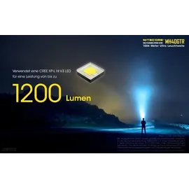 Nitecore MH40GTR LED Taschenlampe CREE XP-L HI V3 LED 1200 Lumen