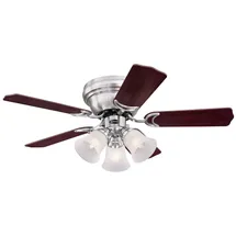 Westinghouse Contempra Trio 90 cm Deckenventilator Grau/Silber