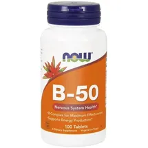 NOW Foods Vitamin B-50 B-Komplex Tabletten 100 St.