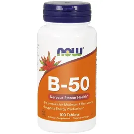 NOW Foods Vitamin B-50 B-Komplex Tabletten 100 St.