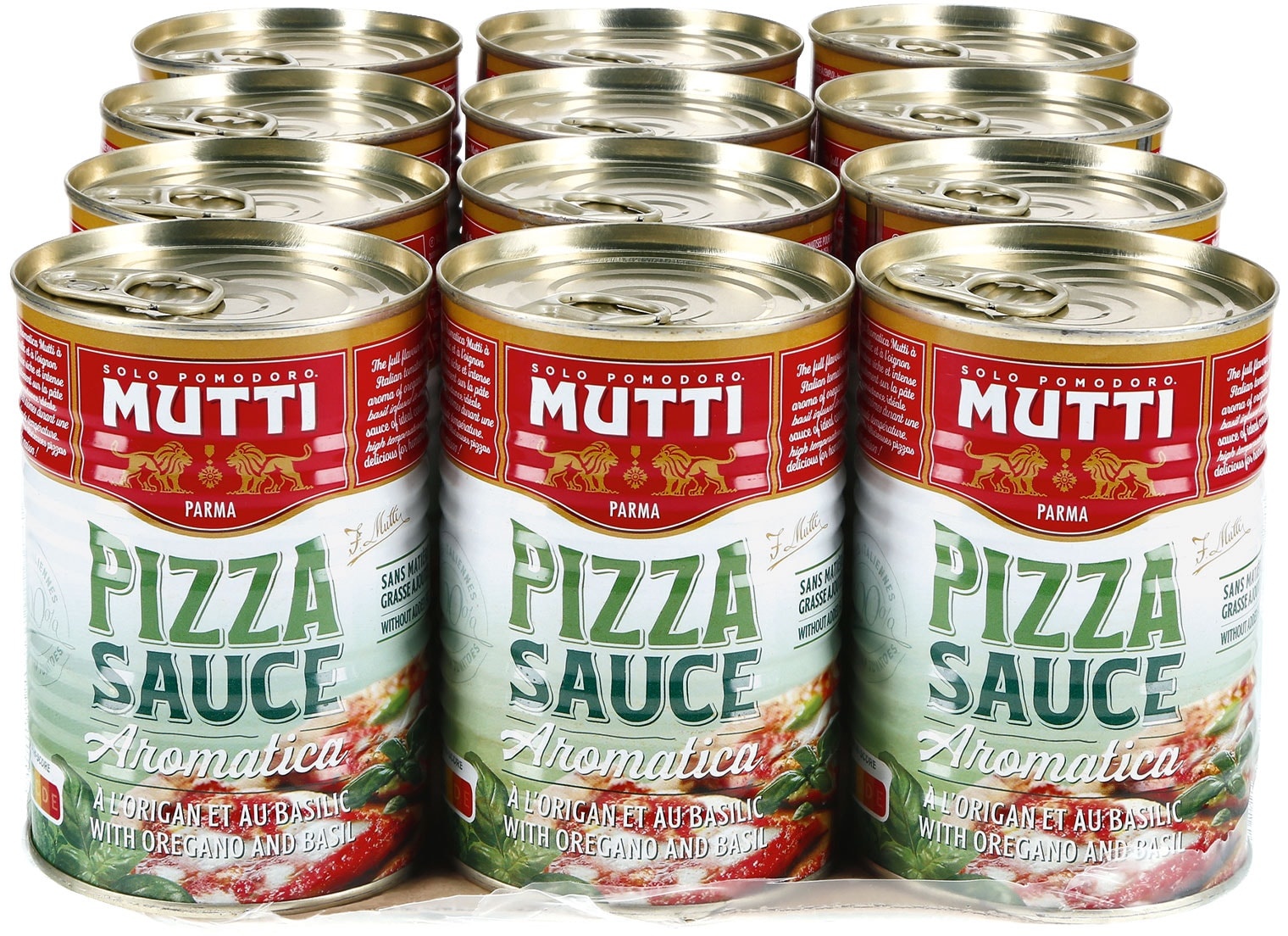 Mutti Pizza Sauce gewürzt 400 g, 12er Pack