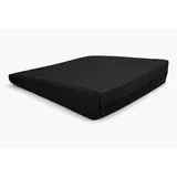 POKAR Keilkissen Stuhl Sitzkeil Ergonomisches Sitzkeilkissen Bürostuhl Kissen Orthopädisch Keilkissen Autositz Schaumstoff, Schwarz, 38 x 38 x 8/2 cm