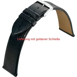 Eulit Eidechsenleder Eidechse 18mm" E57697618501" - blau