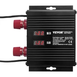VEVOR 250 AMP Spannungsgesteuertes Trennrelais, 12 V/24 V, Universal VSR Spannungsempfindliches Relais Batterie Isolator, für Auto LKW ATV RV Batterie Starter Controller Netzschalter